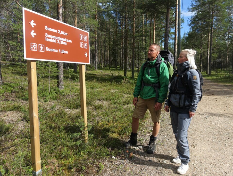 Suomutunturilla retkeilyä